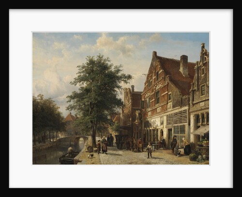 The Zuiderhavendijk, Enkhuizen, The Netherlands by Cornelis Springer