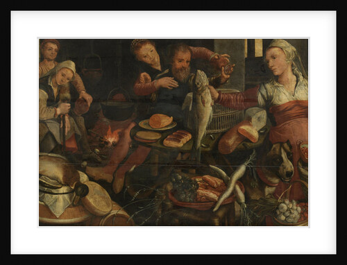 Kitchen Scene by Pieter Aertsen