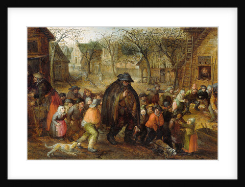 Blind Hurdy-Gurdy Player by David Vinckboons