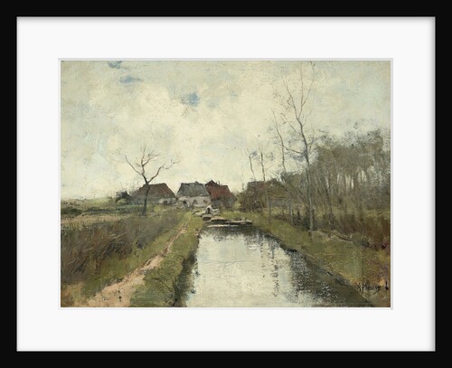 Cottage on a ditch by Anton Mauve