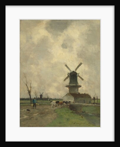 The mill by Johan Hendrik Weissenbruch