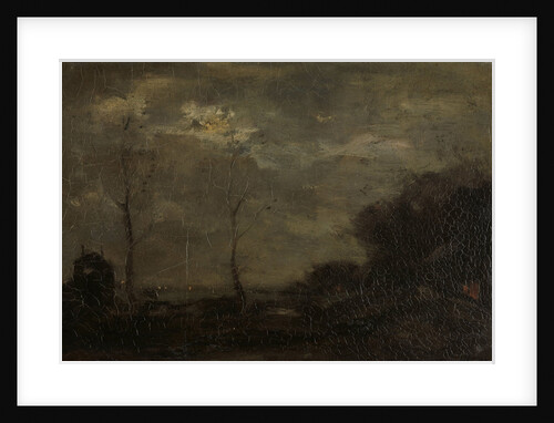 Canal by moonlight by Jacob Maris