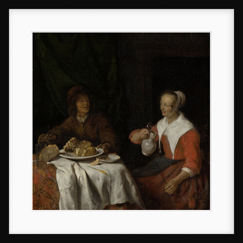 Man and Woman at a Meal by Gabriël Metsu