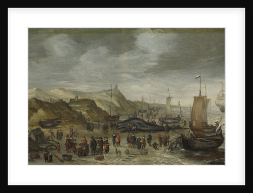 A Sperm Whale Washed up on the Beach at Noordwijk The Netherlands, 28 December 1614 by Hans Savery I
