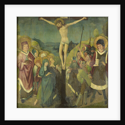 Crucifixion with Saints Cosmas and Damian by Anonymous