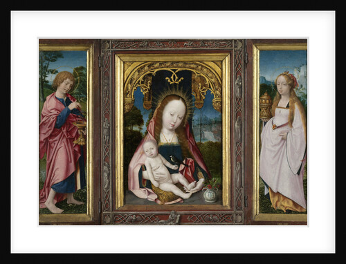 Triptych with Virgin and Child, Saint John the Evangelist (left wing) and Mary Magdalene (right wing) by Jan Provoost