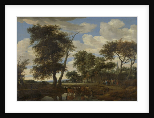 View of a village by Salomon van Ruysdael