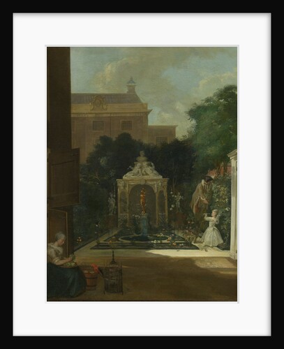 An Amsterdam Canal House Garden, The Netherlands by Cornelis Troost