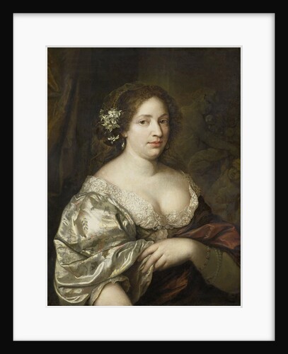 Portrait of Margaretha Godin (d. 1694), wife of the artist by Caspar Netscher