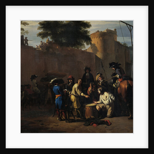 Dice Game at the Gallows by Jan van Huchtenburg