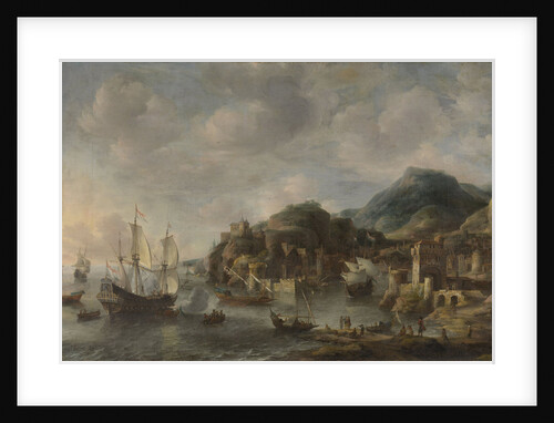 Dutch Ships in Foreign Port by Jan Abrahamsz. Beerstraten