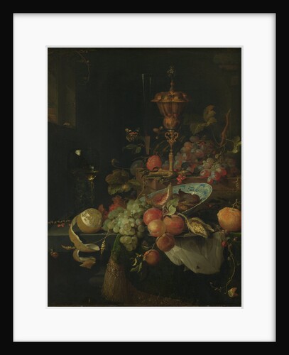 Still Life with Fruit and a Cup on Cock's Legs by Abraham Mignon