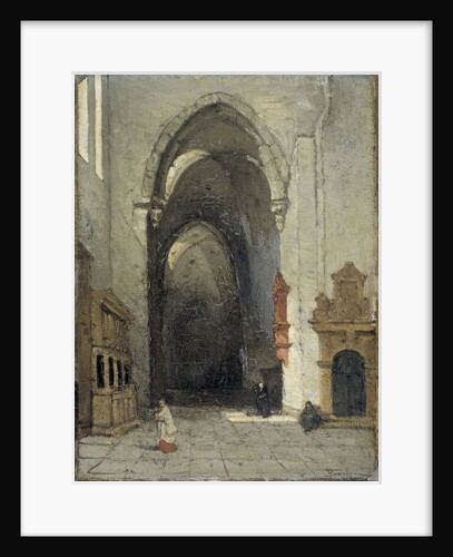 Interior of the cathedral in Trier by Johannes Bosboom