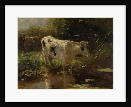 Cow beside a Ditch by Willem Maris