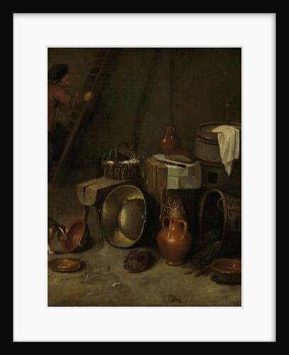 Still life in a stable by Hendrik Potuyl