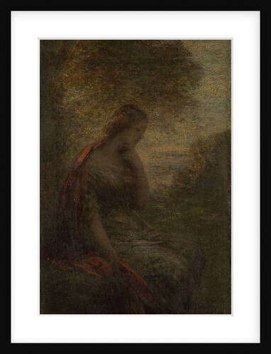 Young woman under a tree at sunset, called Autumn by Henri Fantin-Latour