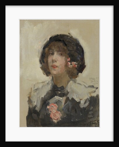 Portrait of a woman by Isaac Israels