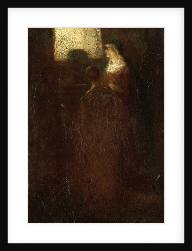 At the altar by Adolphe Joseph Thomas Monticelli