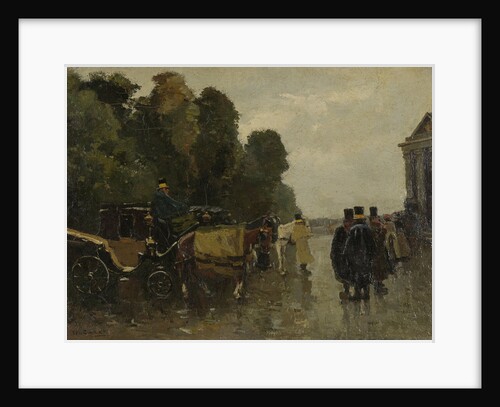 Carriages and Waiting Coachmen by Willem de Zwart