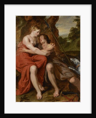 Venus and Adonis by Josse de Pape