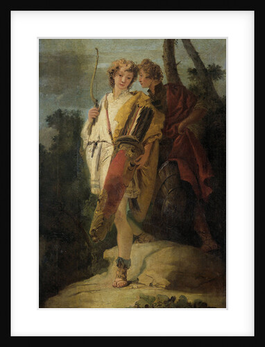 Young Man with Bow and large Quiver and his Companion with a Shield, formerly entitled Telemachus and Mentor by Giovanni Battista Tiepolo
