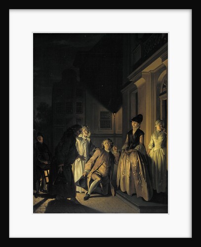 Scene from Lubbert Lubbertze, ennobled peasant, an imitation by M. van Breda of George Dandin by Molière by Jacobus Buys