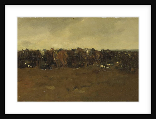 Resting cavalry by George Hendrik Breitner