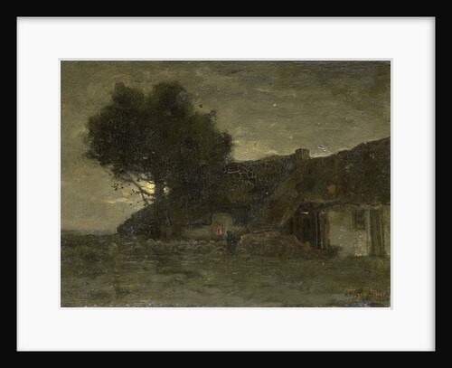 House in evening light by Théophile de Bock
