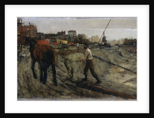 Building site in Amsterdam, The Netherlands by George Hendrik Breitner