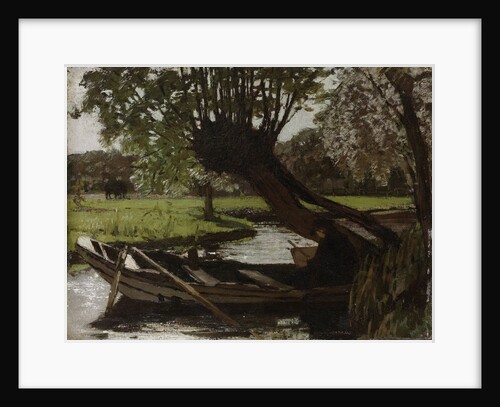Boat with a Pollard Willow by Matthijs Maris