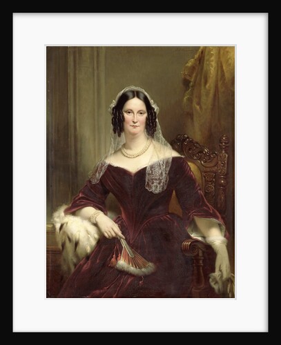 Portrait of Dieuwke Fontein, second Wife of Adriaan van der Hoop by Jan Adam Kruseman