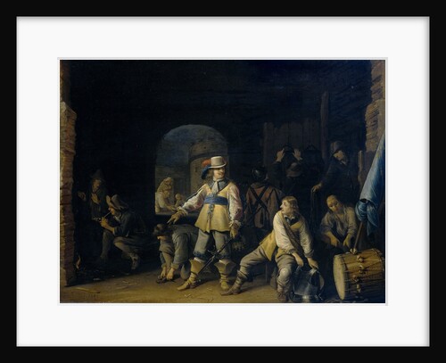Soldiers in a guardroom by Anthonie Palamedesz.