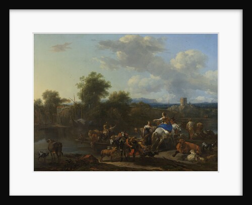The Cattle Ferry by Nicolaes Pietersz. Berchem