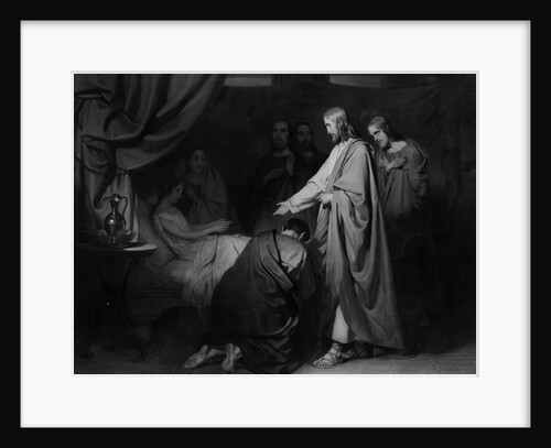 The raising of the daughter of Jairus by Willem Hendrik Schmidt