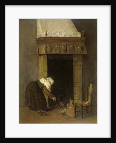 Woman at the Hearth by Jacob Vrel