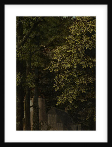 View in a Forest, outer left wing of a triptych by Gerard David