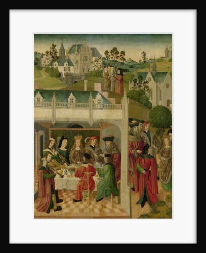 Wedding Feast of Saint Elizabeth of Hungary and Louis of Thuringia in the Wartburg by Master of the St Elizabeth Panels