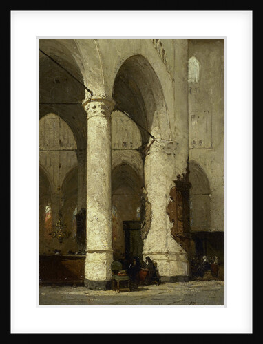 Interior of the Hooglandsche Church in Leiden, The Netherlands by Johannes Bosboom