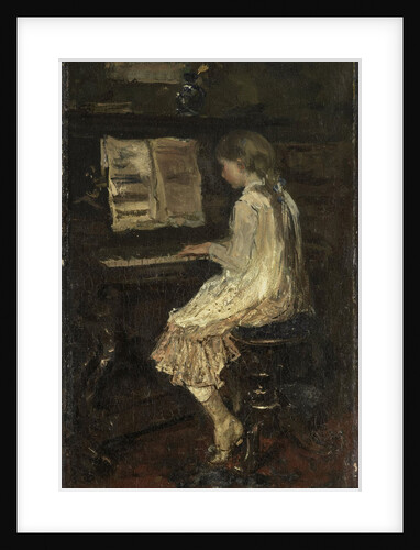 Girl at the Piano by Jacob Maris
