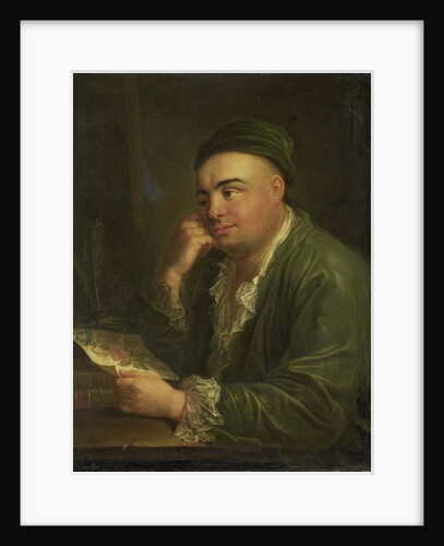 A Man with a Drawing of Flowers, so-called Portrait of Jacob Feitama Jr, Merchant in Amsterdam by Anonymous