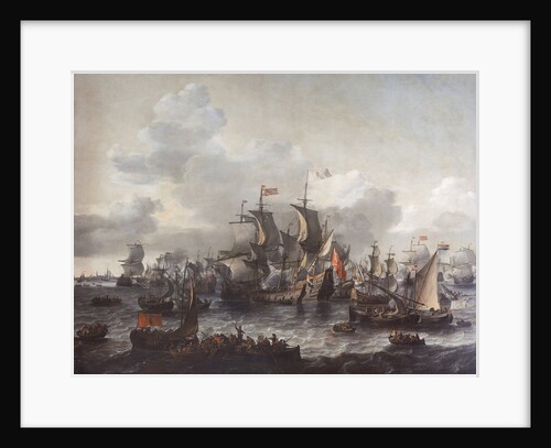 The battle on the Zuiderzee, 1573, The Netherlands, Jan Theunisz. Blanckerhoff by Johannes Kinnema