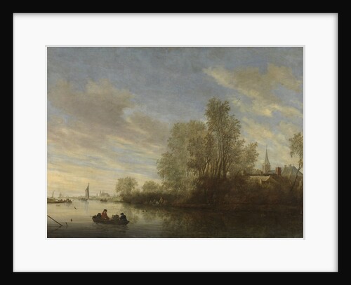 River view near Deventer The Netherlands by Salomon van Ruysdael