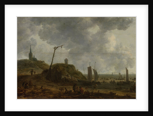 Beach at Katwijk, The Netherlands by Adriaen van der Kabel