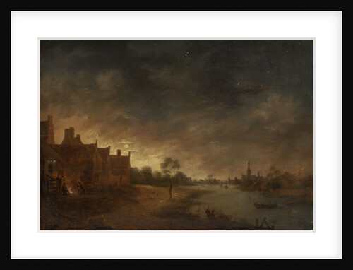 River view by moonlight by Anonymous