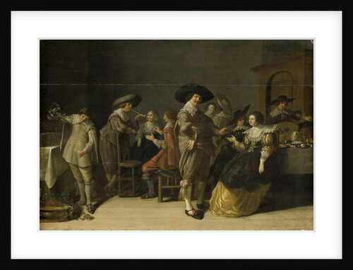 Distinguished company in a room by Anonymous