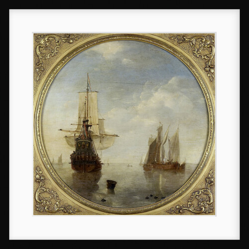 Ships at Anchor by Willem van de Velde II