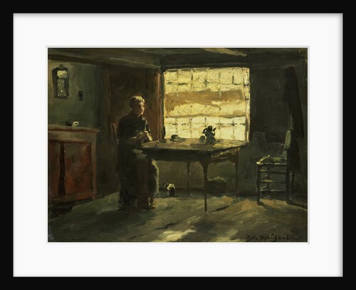 Farmers interior by Johan Hendrik Weissenbruch