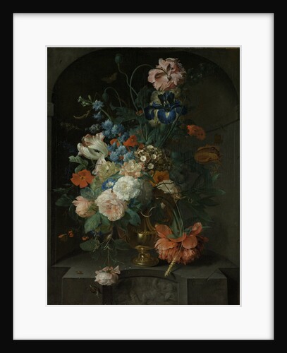 Still Life with Flowers by Coenraet Roepel