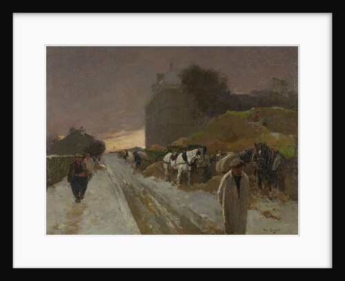 Montmartre, Paris, in winter France by Willem de Zwart