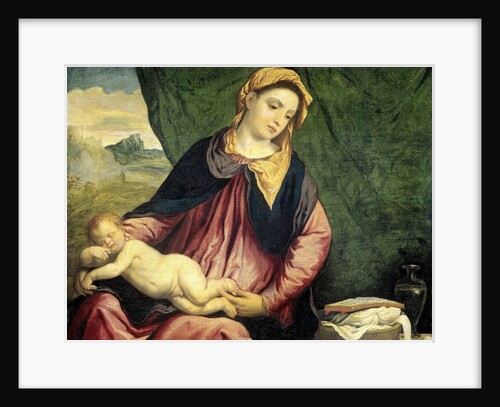 Virgin with Sleeping Child by Paris Bordone